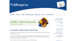 Desktop Screenshot of fruktkorgar.se