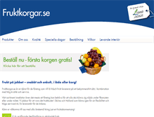 Tablet Screenshot of fruktkorgar.se